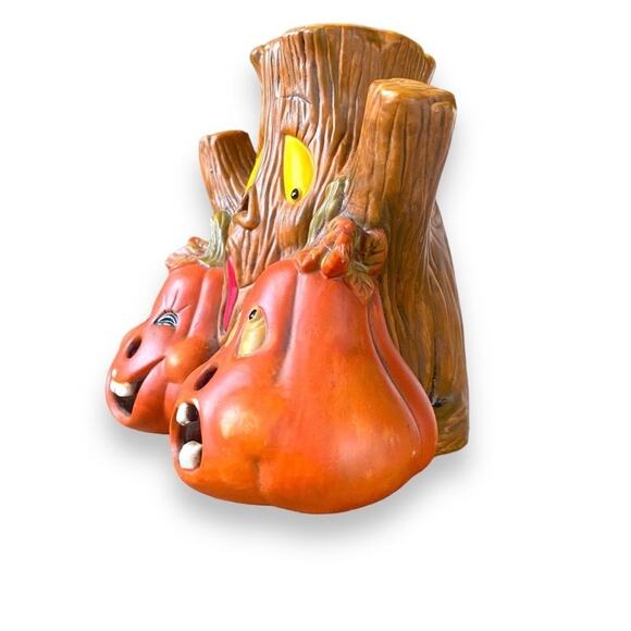 Vntg Painted Ceramic Pumpkin Jack o Lantern
Halloween Decor Cute Whimsical - Picture 2 of 7